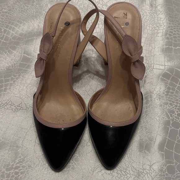 kate spade Shoes - Kate Spade Black and Blush  Heels.